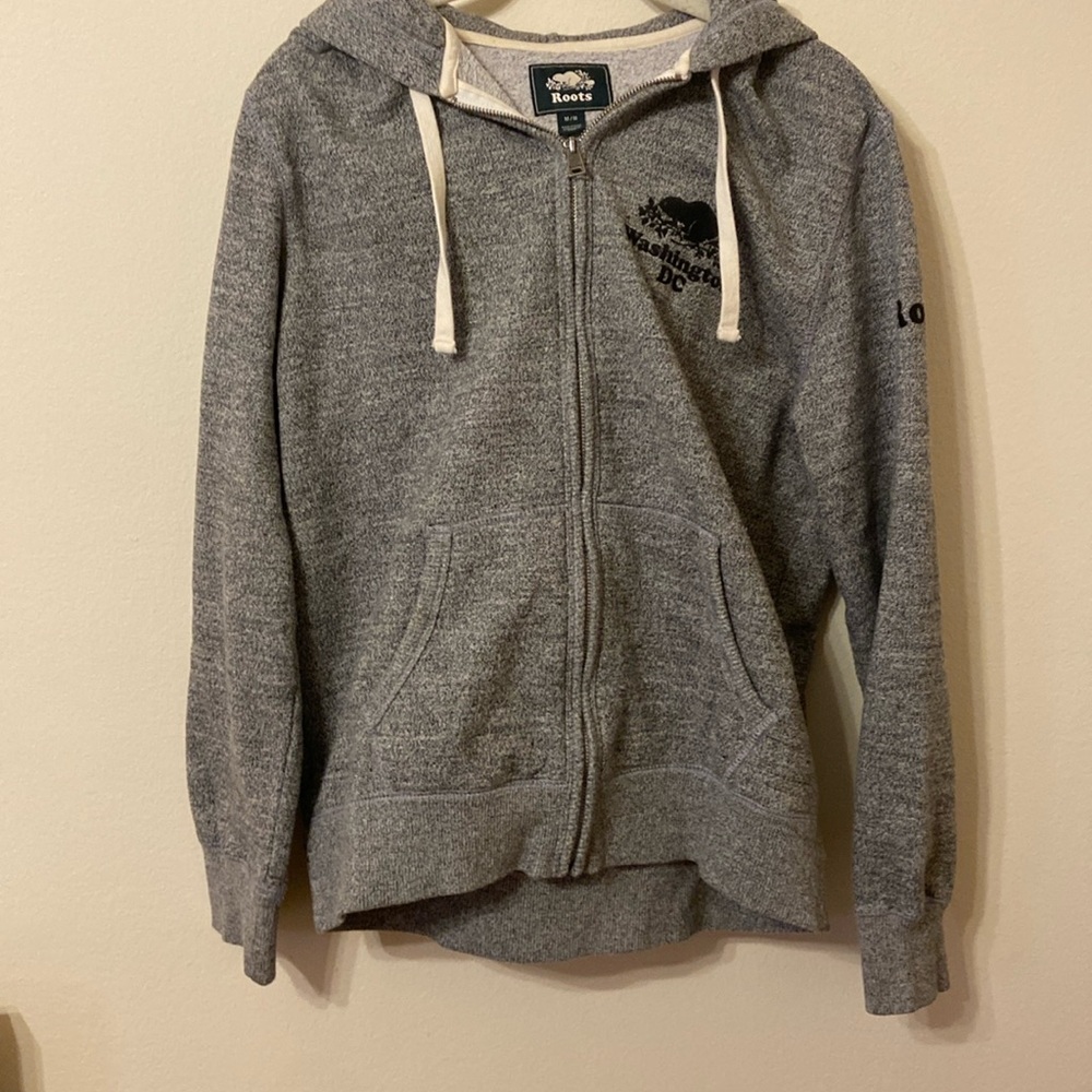 Roots Mens Medium ZipUp Hoodie Washington DC edition
